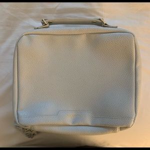 Gray Tartan + Twine makeup carrying case